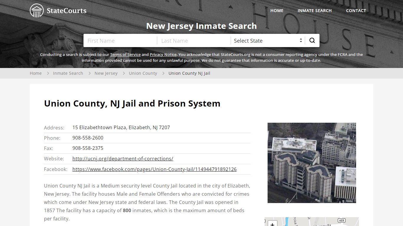 Union County NJ Jail Inmate Records Search, New Jersey ...